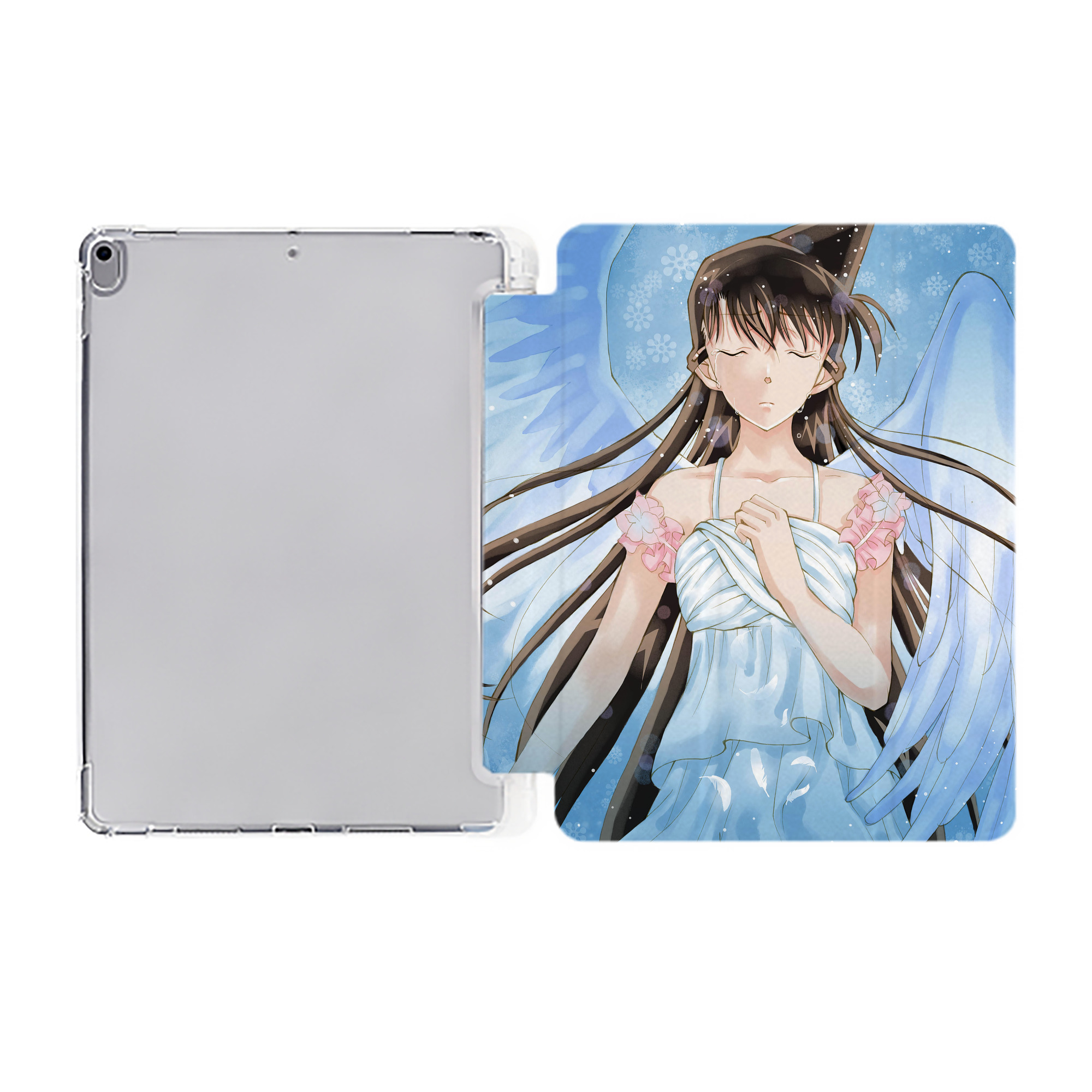 （画像用） 名探偵コナン Detective Conan IPad ケース ペン収納付き 三つ折りスタンド PUレザー×シリコン 対応機種9.5/10.5/10.9インチ